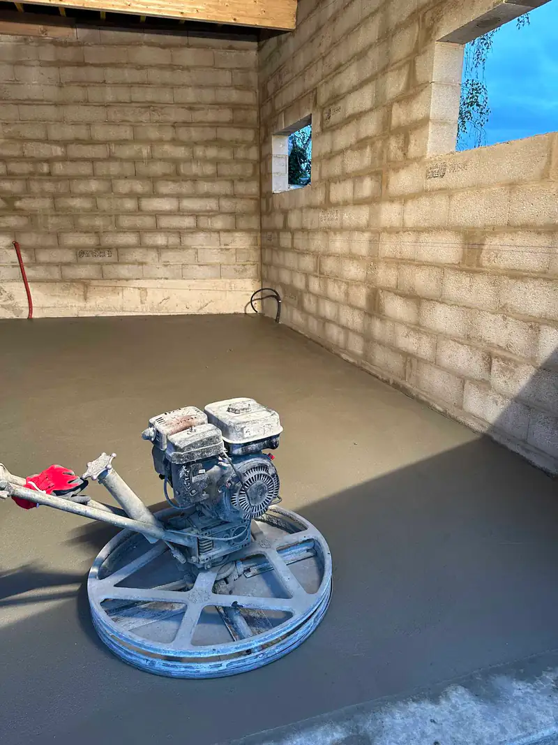 Talochage mécanique (hélicoptère) d'une dalle béton